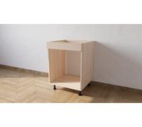Alfredo Calandrelli Meuble de base four de 60 cm, couleur chêne avec les dimensions suivantes: l = 60, h72, p = 55 cm expédition en kit, avec rabat. Hauteur comprise de pieds 82 cm