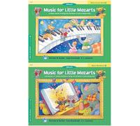 Alfred's Music For Little Mozarts Level 2 Series 2-Book Bundle Set (Lesson Book 2, Workbook 2)