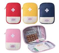 Alfuny 4 pièces Trousse à Pharmacie de Voyage, Sac à médicaments, 4 Couleurs