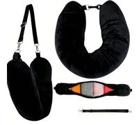 Alfven Coussin de Nuque à Remplir en Forme de U, Noir