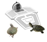 alfyng Plateforme d'escalade pour tortue - Rampe d'escalade amovible pour tortue - Pour reptiles, amphibiens, habitats - Quai flottant - Blanc - Taille S