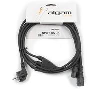 Algam Lighting Câble d'alimentation IEC - Split 3 connecteurs IEC 2,4m