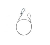 ALGAM LIGHTING Elingue de sécurité 3 mm - 75 cm noir - Charge max 20kg - pack de 12 - argent