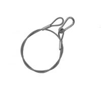 ALGAM LIGHTING Elingue de sécurité 4 mm - 85 cm noir - Charge max 40kg - pack de 12 - argent