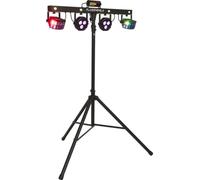 ALGAM LIGHTING -FLORIDABAR-II - Projecteur à LED sur Pied et Pédalier - Effet Par, Derby, Stroboscope, Laser Class 3B