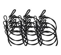 PACK 12 ELINGUES 4MM 85CM NOIR