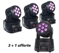 Algam Lighting PACK LYRE MINI WASH 710 RGBW 3 + 1 OFFERTE Lyres à leds