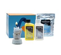 Algaplay LEONARDO CANDLE Kit de bougies avec cire et silicone pour créer des moules et des bougies personnalisées à partir de petits objets