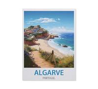 Algarve, Portugal，Puzzle 1000 Pièces en Bois Divertissement Puzzles Jouets Très Difficile Adulte Et Adolescent Casual Jigsaw Puzzle Puzzle（75x50cm）-P28