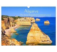 Algarve - The most beautiful European coast (Wall Calendar 2026 DIN A3 landscape), CALVENDO 12 Month Wall Calendar: Some of the wide sandy beaches in Portugal