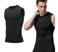 Algasan Gilet de Mise en Forme ionique pour Hommes, Nouvelle Version de Gilet de Mise en Forme ionique pour Hommes pour Construire Un Corps Parfait,3XL,Black 2