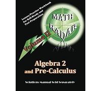 Algebra 2 And Pre-Calculus (Volume Ii)