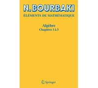 Algèbre, chapitres 1 à 3