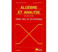 Algèbre et analyse : grand oral de polytechnique