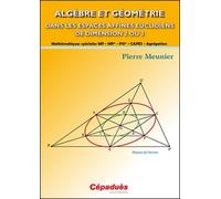 Algèbre Et Géométrie Dans Les Espaces Affines Euclidiens De Dimension 2 Ou 3 - Mathématiques Spéciales Mp-Mp*-Psi*-Capes-Agrégation