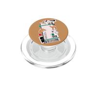 Alger Air Ticket Carte d'embarquement Avion Algérie Voyage Algérie PopSockets PopGrip pour MagSafe