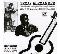 Alger, Texas Alexander - Vol.2 1929-1930 [Import]
