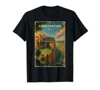 Algeria Algérie Constantine Algériens DZ Algérien Bled Retro T-Shirt Graphique avec Valeur