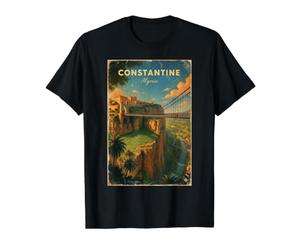Algeria Algérie Constantine Algériens DZ Algérien Bled Retro T-Shirt Graphique avec Valeur