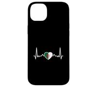 Algérie Battement de Cœur Drapeau Algérien Coque pour iPhone 14 Plus