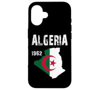 Algérie Carte Drapeau EST. Coque pour iPhone 16