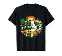 Algérie désert mer Monuments et Symbole National stylisé T-Shirt