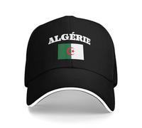 Algérie Drapeau De L'Algérie Unisexe Baseball Cap Plat Casquette Trucker Réglable Chapeau pour Golf Cyclisme Extérieur