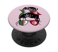 Algérie et Tunisie Mix Maghreb Tunisienne Algérienne PopSockets PopGrip Interchangeable