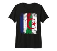Algerie France Drapeau DE L'AMITIÉ | Algerie T-Shirt Haut de Gamme
