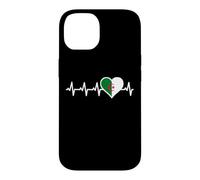 Algérie Heartbeat ECG IRE Rythme Cardiaque pouls Drapeau algérien Coque pour iPhone 14