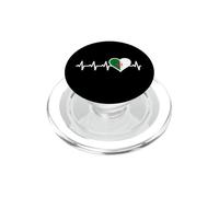 Algérie Heartbeat ECG IRE Rythme Cardiaque pouls Drapeau algérien PopSockets PopGrip pour MagSafe