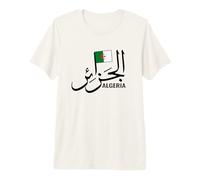 Algérie Nom en Arabe Drapeau algérien Algérie Carte Algérie T-Shirt Haut de Gamme