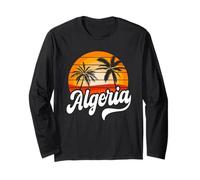 Algérie Sunset Design Rétro Algérie Désert du Sahara Manche Longue