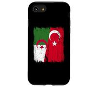 Algérie Turquie Demi-Drapeau Turquie Turquie Algérie Patrimoine Turc Coque pour iPhone SE (2020) / 7/8