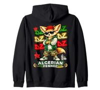 Algérien Fennec Fox Streetwear Desert Fox DZ Pride Urban Sweat à Capuche
