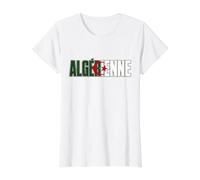 Algérienne Femme Drapeau Algérie Fierté DZ Origines Algérien T-Shirt Graphique avec Valeur