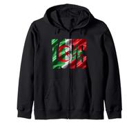 Algériens Marocains One People Love Unity Art Sweat à Capuche