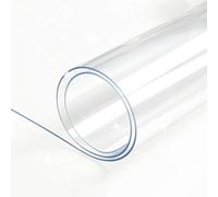 ALGFree Protecteur de Table Clair épais - Nappe en PVC Transparent 1.5 / 2mm Tapis de Table rectangulaires pour Table de Salle à Manger (2mm,60X60cm)