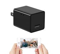 Algiebba Caméra espion cachée 1080p WiFi sans fil - Petite caméra de sécurité HD d'intérieur et de bureau - Caméra de surveillance compacte avec détection de mouvement et application en direct
