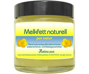 Algin Graisse à traire végétale - Vaseline blanche Ph.Eur.- Pot en verre de 100 ml - Qualité alimentaire - Lubrifiant natif