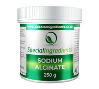 Alginate de gastronomie naturelle 250 g Qualité supérieure - Complément polyvalent pour la gastronomie (Étiquettes et instructions en allemand)