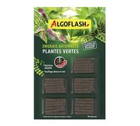 Algoflash Bâtonnets Engrais Plantes Vertes, Utilisable en Agriculture Biologique - 30 Bâtonnets, Marron