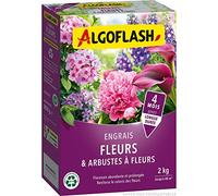ALGOFLASH Engrais Fleurs et Arbustes à Fleurs, Longue Durée, 2 kg, FLE2R