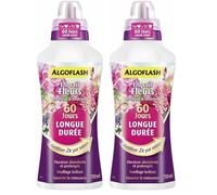 Algoflash Engrais Fleurs Longue Durée 60 jours, Bouchon Doseur Inclus, 750 ml, ALD750 (Lot de 2)