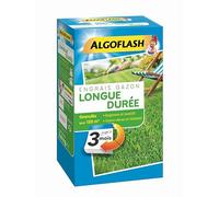 ALGOFLASH Engrais Gazon Longue Durée 3 Mois, 3 kg, EG3M120, Bleu