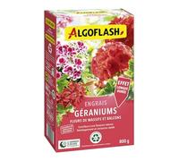 Algoflash Engrais Géraniums – Fleurs de massifs & balcons – UAB – 800 g