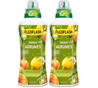 Algoflash Engrais Liquide Agrumes, Utilisable en Agriculture Biologique - 1 L, Marron (Lot de 2)
