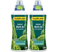 Algoflash Engrais Liquide Buis, Utilisable en Agriculture Biologique, Bouchon Doseur Inclus - 910 mL (Lot de 2)
