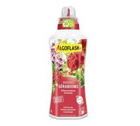 Algoflash Engrais Liquide Géraniums et Toutes Fleurs de Balcon, Utilisable en Agriculture Biologique - 1 L, Marron