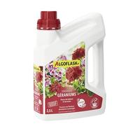 Algoflash Engrais Liquide Géraniums et Toutes Fleurs de Balcon, Utilisable en Agriculture Biologique - 2,5 L, Marron